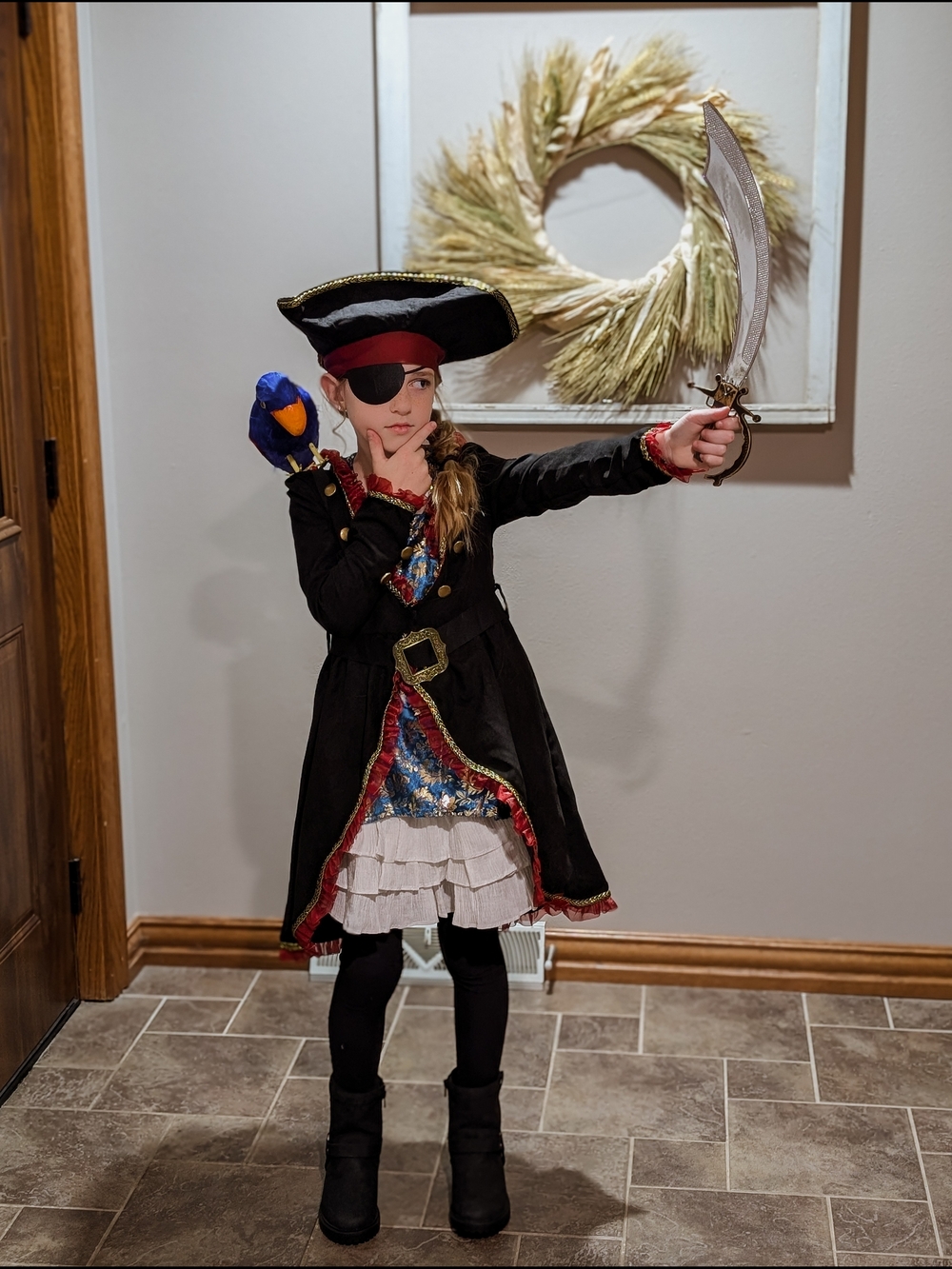 Spirit Halloween Pirate Girls Size Medium or 8-10 Costume